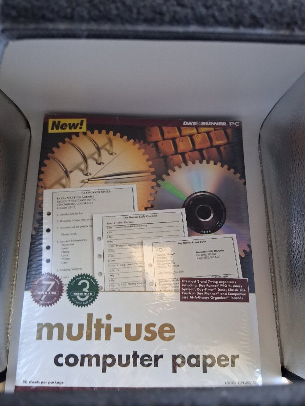 6 Packs/300 sheets DayRunner #88206 485-110 Multi‑Use Computer Paper NOS